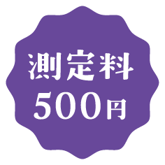 測定料500円