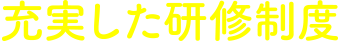 充実した研修制度