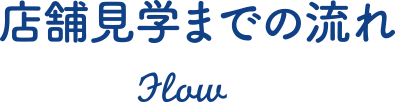 店舗見学までの流れ